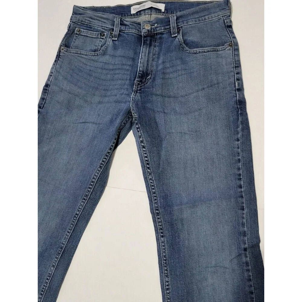 Levi Signature Relaxed Fit Jeans Mens Size 30x30 Blue Denim Levis S61